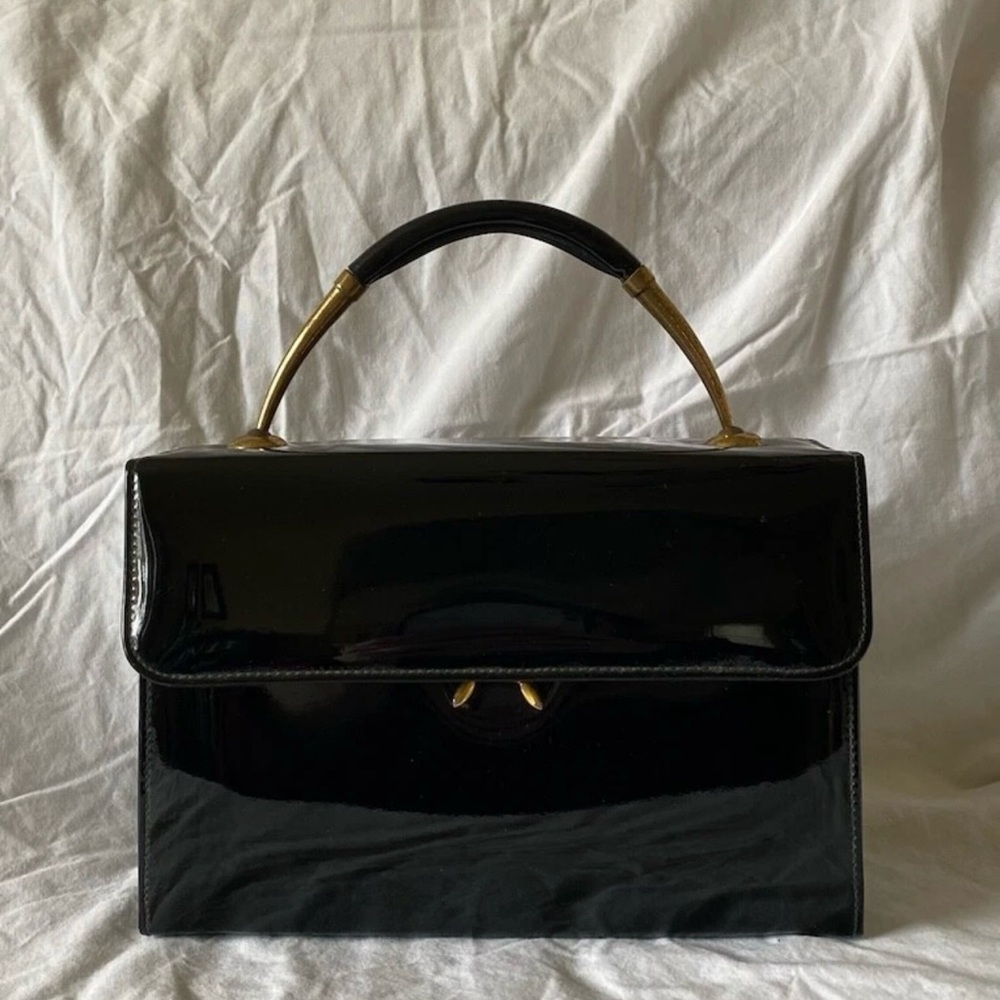 vintage 1950's Neiman Marcus vinyl bag